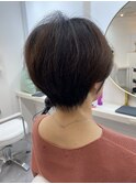 大人かわいいナチュラルショートボブ