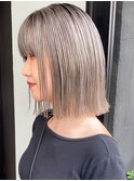 【NORA UMEDA 高木】ホワイトカラー グレージュ トリプルカラー