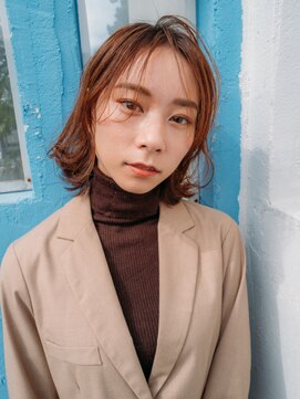 ポイントファイブバイソレイユ 藤沢店(.5 by SOLEIL) ゆるふわオレンジブラウン