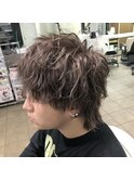 ツイストスパイラルパーマ メンズマッシュウルフ