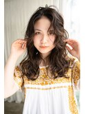 根元からのゆったりスパイラルパーマ・・・HINATA