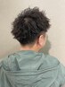 【メンズ限定】カット+ツイストスパイラルパーマ２ブロックスタイル￥11000～