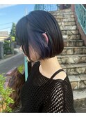 インナーカラーブルーネイビー