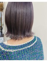 ルプラ カルム(le-pla Calme)&nbsp;ラベンダーグレージュ×ボブ/グレージュカラー 20代30代40代