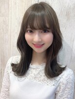 ユーフォリア 銀座本店(Euphoria) 山村/アイスグレージュカラーくびれヘア/前髪/大人かわいい銀座