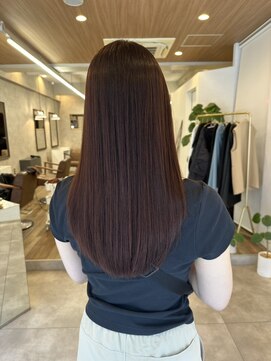 ウタリ(utari) 艶髪ボルドーカラー【難波 桜川/髪質改善】