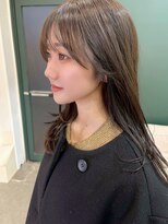 エダメ(EDAME)&nbsp;【小顔・顔まわり】顔まわりレイヤー/透け感カラー