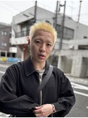 金髪スパイキーショート/浦安/メンズ/眉毛カット
