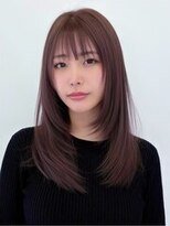 ルージュシー(RU10C) レイヤーカット/ブリーチなしダブルカラー/シアーアッシュ