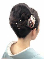 美容室 びゃんびゃん 社店&nbsp;ザ　夜会巻き