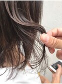 深みブラウン_マニッシュショート,ネイビーカラー,フレンチボブ
