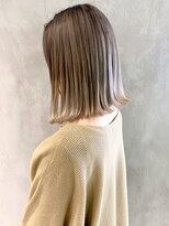 アイティー バイ アルバム 浦和店(IT by ALBUM) パールベージュボブ_ココアブラウンフリンジウェーブ_ba274782