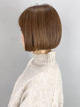 アイティー バイ アルバム 浦和店(IT by ALBUM) ベージュボブ_オリーブカラーハイライトカラー_ba248591
