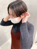 テトヘアー(teto hair) ハンサムショート、前下がりショート、ハイライト、グレージュ
