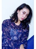 ペールベージュセクションカラーグラデーションカラー外ハネボブ