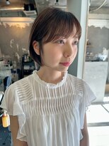 エイチヘア(h hair) 【hhair 四条大宮】耳掛けコンパクトボブ