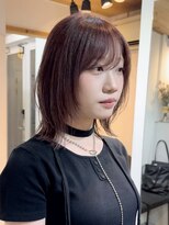 キラ 原宿(KILLA)&nbsp;前髪イメチェンこなれミディウェーブパーマアンブレラカラー