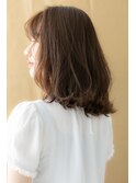 韓国風巻き外ハネ毛先パーマくびれミディアム314X戸頭20代30代
