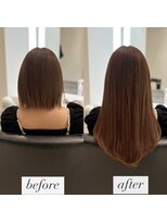 リゼル ユア 渋谷(RISEL YUA)&nbsp;ブラウンカラー×シールエクステ