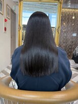 ロンドアベニール 北千住(Lond avenir)&nbsp;イメチェン外ハネボブ美髪ワイドバングレイヤー髪質改善縮毛矯正