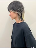 【morio】個性的　ウルフ　ツートーンカラー　♪