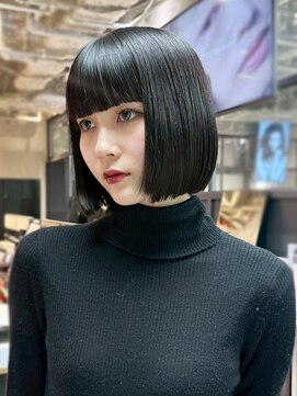 アイティー バイ アルバム 中野店(IT by ALBUM) 顔周りレイヤー韓国ヘアくびれヘアミディアム_ba553241