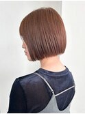 チルココアブラウン×ボブ