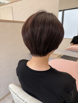 ルフトバイアンビエンテ(Luft by ambiente) 丸み　ピンクブラウンショート