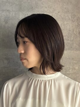 ヘアサロン コレハ(hair salon CoReha) 【外ハネボブ × 柔らかブラウン】村主