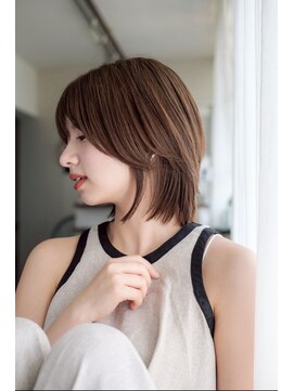 ヘアラウンジ アンリオ(hair lounge an rio) レイヤーボブ×ベージュカラー