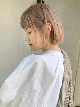 ガーデン 渋谷(GARDEN) 小顔外ハネボブダークアッシュ大人ガーリー似合わせカット