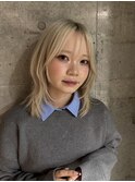 ホワイトブロンド／ブリーチ2回／町田
