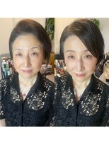 シュクレアミ 福島(sucre ami) やりすぎない華やかメイク【福島/ヘアメイク】
