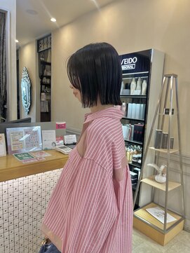 シャンプーボーイ セントラル 博多(SHAMPOO BOY central) 切りっぱなしボブ