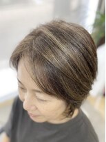 ビーワンヘアー 藤井寺 土師ノ里(B1hair)&nbsp;40代50代60代/白髪ぼかし/ハイライト
