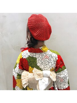 アンド バイ ヘアサロン(AND by hair salon) kimonoスタイル☆浴衣☆