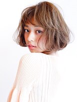トップヘアーヒルズ 安城(TOP HAIR HILLS)&nbsp;空気感をたっぷり！カジュアルボブボブパーマ/前髪パーマ