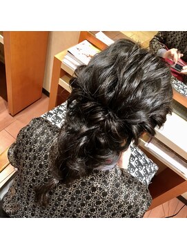 美容室ページボーイ 編み下ろし