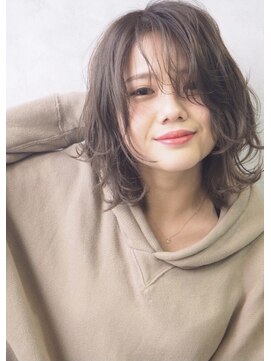 アルモ ヘア フア 東静岡(ALMO hair HUA) カーキアッシュウルフ　ウルフカット　ウルフボブ