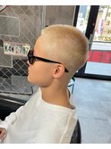 Justin Bieber風金髪坊主