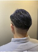 フェード×ネイビーカラー