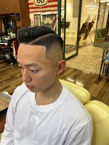 ルアージュ 調布店 サイドパートスキンフェードスタイル