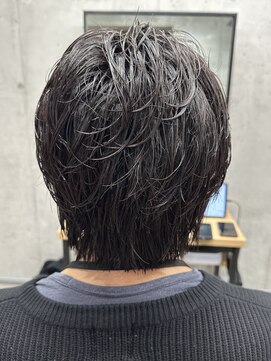 フイ 代々木(Hui) メンズ/アップバング/ツーブロックマッシュ/束感ショート