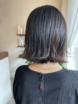 ヘアーサロン リベット(hair salon Libett) 外はねワンレンスタイル/外ハネボブ/レイヤーカット