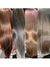 chapter独自のケアブリーチを使用するダブルカラーへのこだわり＊/ケアブリーチ/ミルクティーベージュ/韓国