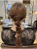 編み下ろしヘアセット