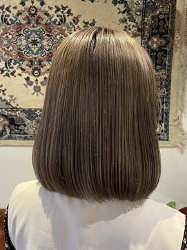 スタンダード(STANDARD) ぱっつんボブ/グレージュ/ブリーチ無し/ロブ/ボブ