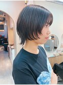 地毛風カラー/ナチュラルレイヤーカット/ショートボブ[船橋]