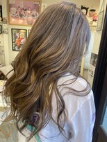 ヘア メイク ココ(hair make coco)&nbsp;ブリーチ×ラベンダーグレージュ