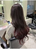 グラデーションロングピンク